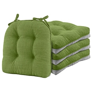 Kitchen Chair Cushions Set of 4, Non-Slip Chair Cushions for Dining ...